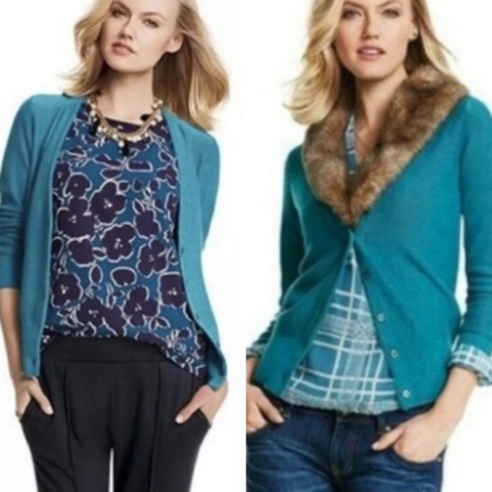 Cabi 3018 Tearoom Cardigan Small Euc